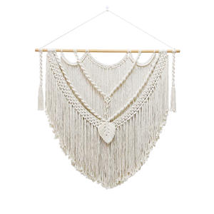 <span class=keywords><strong>Tapiz</strong></span> Decorativo de Pared de Macramé Hecho a Mano, Estilo Boho, 100% Algodón, para Decoración del Hogar, para Sala de Estar, DaiRui - Product Image 5