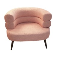 Chaise moderne et confortable pour chambre à coucher chaise de canapé simple fauteuil nordique en velours d'agneau chaise de maquillage pour la maison canapé simple