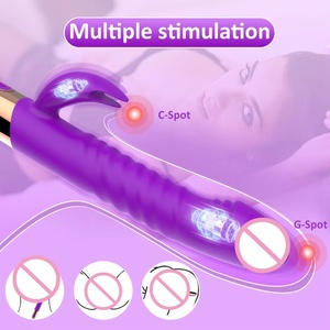 Realistic Telescopic Lover Female Masturbator Heating Insertion Pulling Couple's Orgasm <b>Vibrating</b> 100% Waterproof Dildo <b>Vibrator</b> - Product Image 3