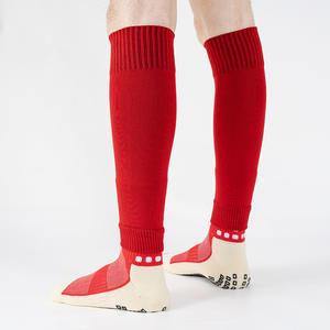 Deportes Protector Fútbol Grip Calcetines Manga Personalizado <span class=keywords><strong>Espinilleras</strong></span> Adultos Fútbol Pierna Calcetín Manga - Product Image 3