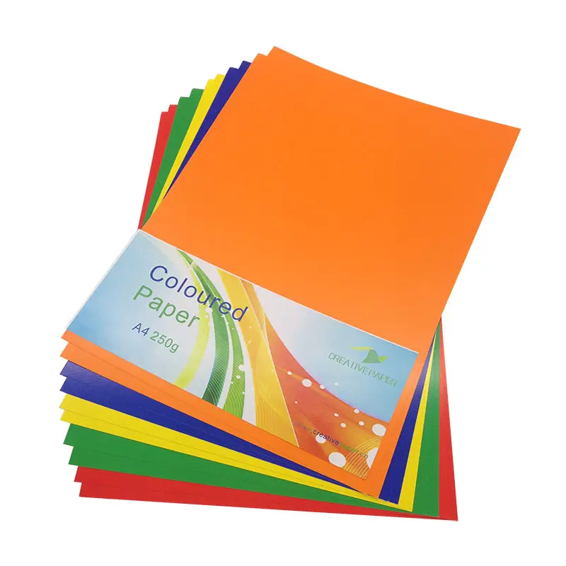 Anak-anak DIY kertas Origami 70gsm,75gsm,60gsm,180gsm kartu kardus konstruksi keras lembar kraft warna-warni berwarna