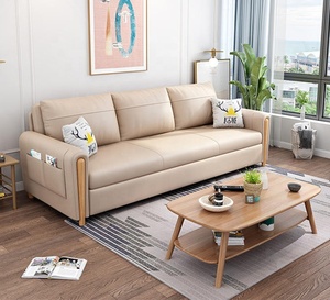 Sillón Sofá <span class=keywords><strong>Cama</strong></span> Plegable Multifuncional Moderno de Tela de Alta Calidad con Estructura de Metal y Madera y Almacenamiento para Sala de Estar Moderna - Product Image 5