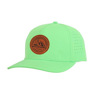 หมวกกอล์ฟโพลีเอสเตอร์กันน้ำมี5แผงหมวกปีกหมวกเบสบอลสีทึบมีรูตัดด้วยเลเซอร์ - Product Image 3