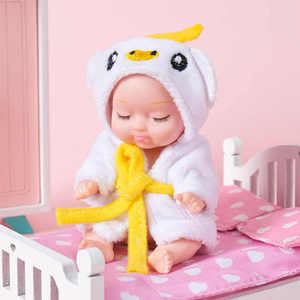 2024 New Wholesale Pvc Cartoon Cute Children's Little Doll Set Interactive <b>Mini</b> Baby Bionic Doll Toy Toys for Kids Boys Girls - Product Image 3