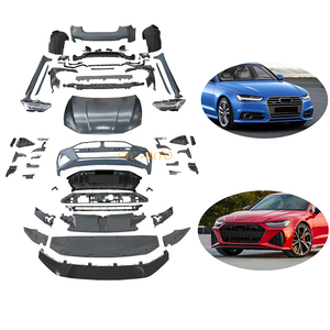 ชุดแต่งรอบคันสไตล์ RS7 ปี 2023+ พร้อมกันชนหน้า-หลังและไฟหน้า สำหรับ <span class=keywords><strong>Audi</strong></span> A6 C7 <span class=keywords><strong>S6</strong></span> 4G ปี 2015 2016 2017 <span class=keywords><strong>2018</strong></span> (แปลงรุ่นเก่าเป็นรุ่นใหม่) - Product Image 1