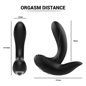 Plug anal vibrant gonflable SM pour dilatation de la prostate, télécommande, étanche IPX6, modèle pour hommes et femmes, stimulation de la prostate avant et arrière - Product Image 2