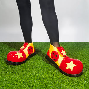 Красные клоунские туфли с двумя звеньями - Product Image 2