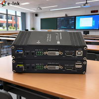 Extenseur KVM DVI à fibre optique jusqu'à 60 km, 1080p60Hz, USB, audio, RS232, GPIO sur une seule fibre, sortie en boucle