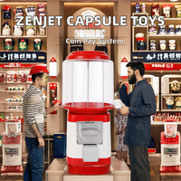 Distributeur de jouets commercial à monnayeur pour capsules de jouets et balles rebondissantes en caoutchouc, grande capacité