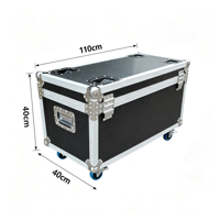 Flight case en aluminium sur mesure pour 3 projecteurs LED Wall Washer, robuste, pour le transport de matériel d'éclairage de scène