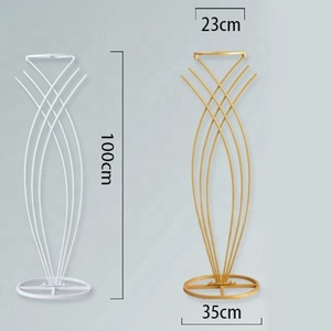 Modern Brass Floor <b>Vase</b> With Water Holding Feature For <b>Wedding</b> Decor - Product Image 2