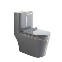 Cuvette suspendue au mur pour salle de bain couleur grise hôtel cuvette de toilette inodoro une pièce ensemble de toilette moderne