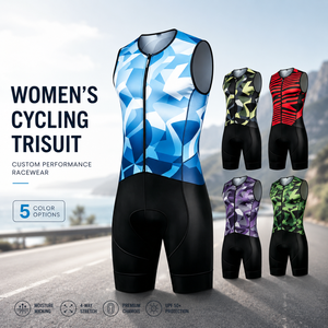 Combinaison <span class=keywords><strong>de</strong></span> cyclisme sans manches pour <span class=keywords><strong>triathlon</strong></span>, équipement professionnel <span class=keywords><strong>de</strong></span> <span class=keywords><strong>triathlon</strong></span>, combinaison <span class=keywords><strong>de</strong></span> course cycliste sur route respirante à compression serrée - Product Image 4