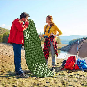 Rangement facile Tapis de <span class=keywords><strong>couchage</strong></span> à deux valves avec coussin d'air pliable à oreiller <span class=keywords><strong>intégré</strong></span> - Product Image 6