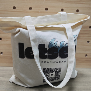 Bolsa <span class=keywords><strong>de</strong></span> Lona Mediana Ecológica Personalizada para Recuerdos <span class=keywords><strong>de</strong></span> Viaje, Bolsa <span class=keywords><strong>de</strong></span> Compras Reutilizable, Regalo Promocional - Product Image 2