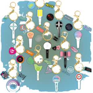 Gantungan Kunci Akrilik TWS Riize Stray Kids Ive Atee Kpop Grosir, Liontin Penyangga Foto Digital Bergaya Kartun - Product Image 2