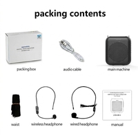 Amplificateur vocal sans fil multifonctionnel S358 Pro Mini pour l'enseignement, avec Bluetooth et carte TF