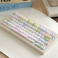 Cadeaux personnalisés, design de touches de clavier anime cartoon personnalisées, nouveau clavier à touches multicolores, jouet anti-stress, ensemble de touches de clavier sublimées