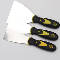 Spatule professionnelle de haute qualité et durable pour plaques de plâtre, personnalisable OEM, très vendue, couteau à mastic en acier inoxydable, réparation murale en caoutchouc