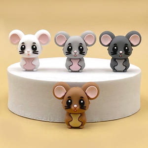 3d Mouse <strong>Silicone</strong> Focal <strong>Beads</strong> for Pens <strong>Beads</strong> for Jewelry Making <strong>Wholesale</strong> Hair Accessories Charms Bling - Product Image 2