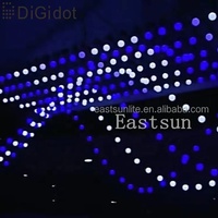 Treuil de piste de danse lumière Celling Eastsun Kinetic LED Hoist DMX Lifting RGB Pixel Fixture Motor Stage Lights Floating Sphere Club