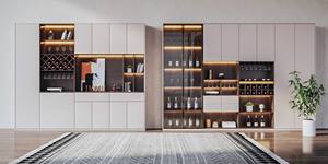 Aparador/Mueble para Vinos de Diseño Personalizado de Alta Gama para Sala de Estar con Acabado sin Pintura, Diseño Gratuito, Fabricante Directo - Product Image 2