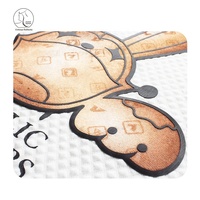 Patch thermocollant YunShang en velours floqué écologique à motif animal Tigre, couleur dégradée personnalisée