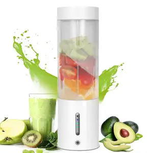 Mini Liquidificador Smoothie Maker 450ml Mixer Smoothie Maker com 6 Lâminas Fresh Juice Mixer Garrafa