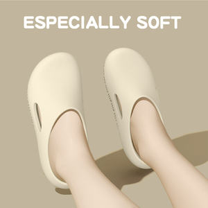 डिजाइनर ब्रांड के लोगो कैजुअल एवा स्लाइड स्लिपर बंद पैर के पैर के अंगूठे के जूते-विरोधी कस्टम लोगो फ्लैट गार्डन सैंडल महिला पुरुषों के लिए क्लोन - Product Image 3