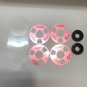 En gros, ensemble de quatre bobines de cassette en métal doré TEAC avec texte imprimé, avec moyeux de montage, pour bobines ouvertes, accessoire de bricolage - Product Image 5