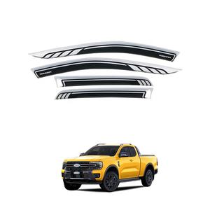 Bouclier de fenêtre de porte latérale automatique TXR couleur bicolore pare-soleil de voiture déflecteurs de pluie pièces extérieures pour <span class=keywords><strong>Ford</strong></span> <span class=keywords><strong>Ranger</strong></span> T9 2022- - Product Image 2