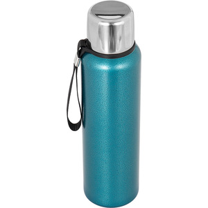 Stainless Steel Thermos Bullet Shape Blue Large Capacity Camping Water Bottle - Product Image 4