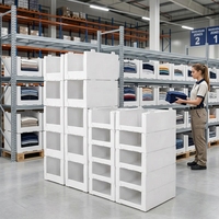 Bacs de stockage pour entrepôt, bacs de picking en coreflute, bacs de picking personnalisés pour vêtements, boîtes en plastique ondulé empilables