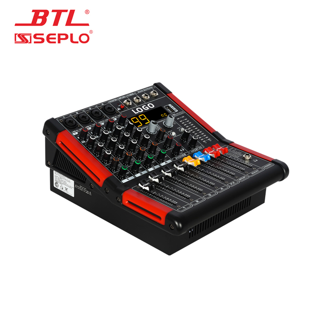 SE-LN4 Premium Portable 4-channel Digital Mixer DSP Mixing Console Professional USB Audio Mixer with Recordiing