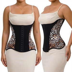 Nuevo corsé con estampado de leopardo, <span class=keywords><strong>faja</strong></span> moldeadora de cintura con estampado animal para entrenamiento, <span class=keywords><strong>faja</strong></span> reductora de cintura para fitness y pérdida de peso - Product Image 1