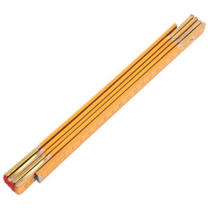 Règle pliante en bois de 150 cm, outil de mesure métrique pour le dessin et l'enseignement, couleur orange - Product Image 5