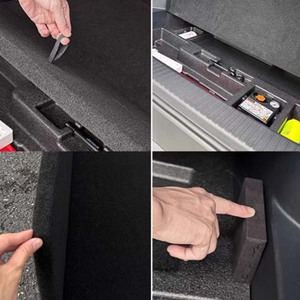 Couverture de <span class=keywords><strong>coffre</strong></span> rétractable multifonction, pliable, gain de place, séparateur de cargaison pour accessoires BYD Fangchengbao Ti7 - Product Image 6