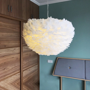 Plume Pendentif Lumières Droplights Enfants Chambre Suspendus <span class=keywords><strong>Suspension</strong></span> Lampe De Mariage Chambre <span class=keywords><strong>Suspension</strong></span> Luminaire - Product Image 5