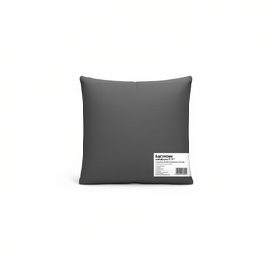 Coussin d'extérieur carré anthracite 19,7x15,7x4,7 cm en tissu résistant à l'eau pour toutes les saisons - Product Image 1