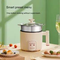 Yolecen 304 Casserole Électrique Multifonction Tout-en-un, Cuiseur à Riz, Vapeur, Pot à Nouilles Instantanées/Malatang pour Dortoirs