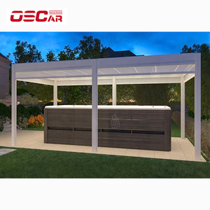Pergola Motorisée Electrique intelligente Motorisée Porte extérieure Pagola Extérieure Aluminium Motorisée avec stores Stores - Product Image 4
