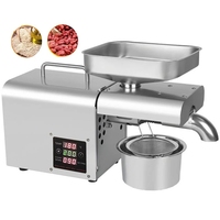 Presse à huile automatique pour olives, arachides, graines, rôtisseur, produit chaud 2024, petite presse à huile d'arachide, d'huile de jatropha, d'extraction d'avocat, moteur
