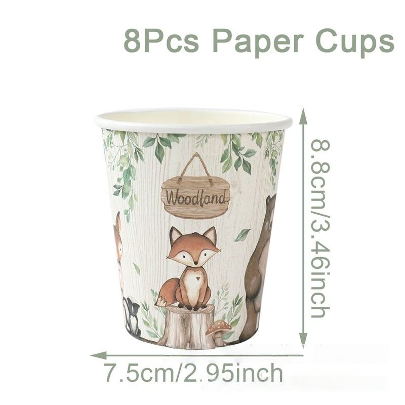 green    paper cup * 10pcs