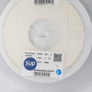 Whole -Sale RR1608 0603L2210FT 0603 1608 Resistors Chip Resistors SMD Resistors 221ohm 1% 1/10W Thick Film Resistor - Product Image 1