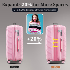 2025 New Unisex Large Capacity <b>Hard</b> <b>Shell</b> PP Trolley <b>Suitcase</b> Travel Luggage for Travel - Product Image 2