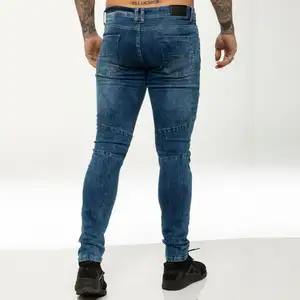 Custom Fashion Boyfriend Broek Mannen Kleding Slim Fit Broek Skinny Gescheurde Denim Heren Jeans 2023