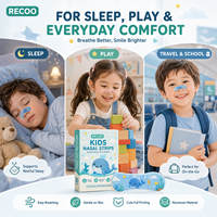 Bandes nasales personnalisées à impression de dessins animés pour faciliter la respiration, sans médicaments, pour la congestion nasale, les allergies, le rhume, la grippe, les sinus et les nez bouchés chez les enfants