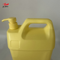 Bouteille vide de 5L en PEHD pour liquide vaisselle, détergent à lessive et produits chimiques, avec bouchon à vis