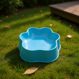 Petmate <b>Cat</b> Treat Feeder <b>Bowl</b> Plastic Cute Rounded Shape Easy To Clean Indoor Outdoor Use For <b>Cats</b> - Product Image 2