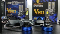 Faros Delanteros LED Coolmax de Alta Potencia V60 24000LM H1 H3 H4 H7 H11 H13 9004 9005 9006, Sistemas de Iluminación LED para Automóviles, Chips LED de 120W